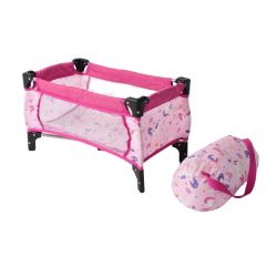Bayer CHIC 2000 Puppen-Reisebett Deluxe Einhorn pink