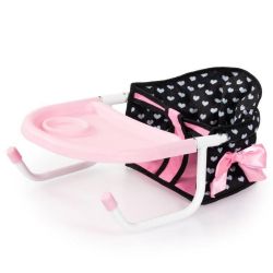 Bayer Design Puppen-Tischsitz Herzchen schwarz