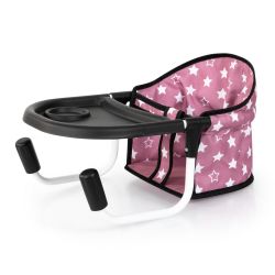 Bayer Design Puppen-Tischsitz altrosa-schwarz Sterne