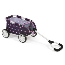 Bayer Chic 2000 Ziehwagen Bollerwagen SKIPPER Stars lila