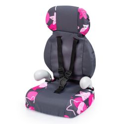 Bayer Design Puppenautositz Autositz Deluxe grau rosa pink Sterne
