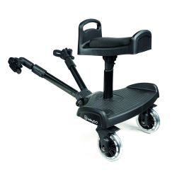 BabyGO WeGo Buggyboard Trittbrett Stehbrett inkl. Sitz schwarz