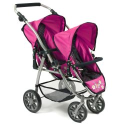 Bayer Chic 2000 Tandem-Buggy VARIO Dots Navy-Pink