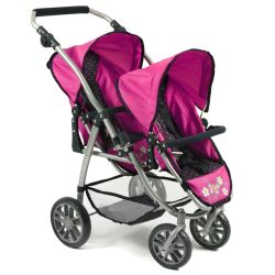 Bayer Chic 2000 Tandem-Buggy VARIO Dots Navy-Pink