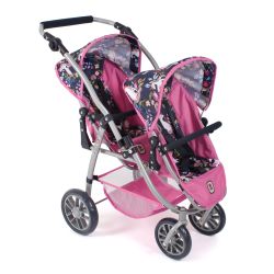 Bayer Chic 2000 Puppen Tandem-Buggy VARIO Einhorn