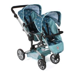 Bayer Chic 2000 Puppenwagen Linus Duo Sternchen türkis
