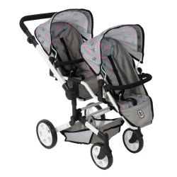 Bayer CHIC 2000 Puppenwagen Linus Duo Sternchen Sterne grau
