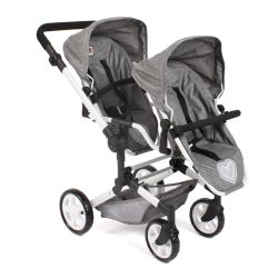 Bayer Chic 2000 Puppenwagen Linus Duo Jeans grey