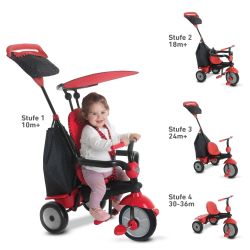smarTrike Glow 4 in 1 Dreirad Red 10 - 36 Monate rot