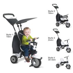 smarTrike Glow 4 in 1 Dreirad Black 10 - 36 Monate schwarz