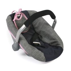 Bayer Chic 2000 Puppen-Autositz Kindersitz Melange grau-navy