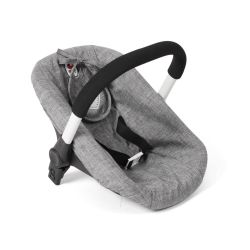 Bayer Chic 2000 Puppen Autositz mit Adapter Jeans grau