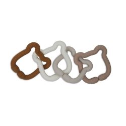 Jollein Spielringe Silikon 20x7x1 cm Teddy Bear