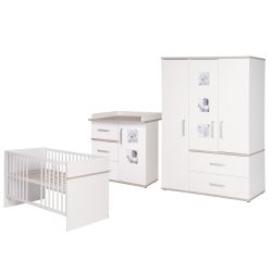 Roba Zimmerset Moritz 3-teilig Wickelkommode Kinderbett 70x140cm Schrank