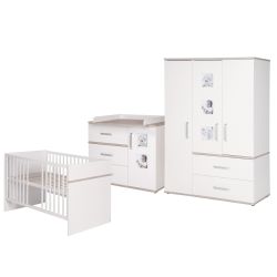Roba Zimmerset Moritz 3-teilig Kinderbett 70x140cm Wickelkommode Schrank