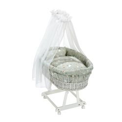 Alvi Himmelset für Stubenwagen Birthe 3tlg. Baby Baby Forest 80x80 cm