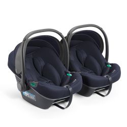 BabyGo Twinner Kindersitz Babyschale iTravel XP 2er Set Grey melange