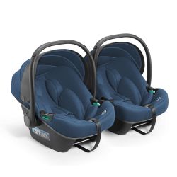 BabyGo Twinner Kindersitz Babyschale iTravel XP 2er Set blue melange