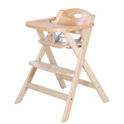 Roba Klapphochstuhl Fold Up Smart Baby- & Kinderhochstuhl Holz natur