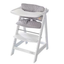 Roba Kids Set Sit Up Fun Treppenhochstuhl ink. Sitzverkleinerer Style Silbergrau