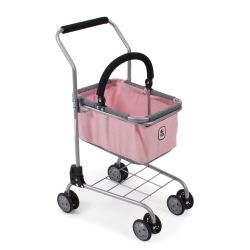 Bayer Chic 2000 Supermarkt-Einkaufswagen Melange grau-rosa
