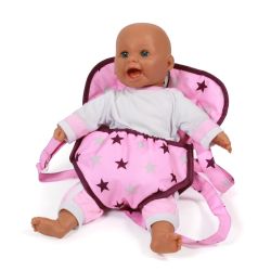 Bayer Chic 2000 Puppen-Tragegurt Stars Brombeere