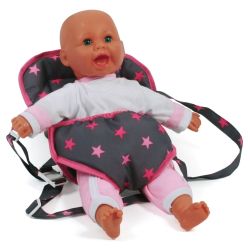 Bayer Chic 2000 Puppen-Tragegurt Sternchen pink