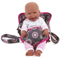 Bayer Chic 2000 Puppen Tragegurt Deluxe Hot Pink Pearls
