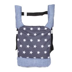 Bayer Chic 2000 Puppen Tragegurt Puppentrage Sternchen navy