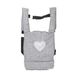 Bayer Chic 2000 Puppen Tragegurt Puppentrage Jeans grau