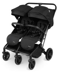 BabyGO GoTwice Geschwisterbuggy Zwillingsbuggy schwarz