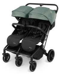 BabyGO GoTwice Geschwisterbuggy Zwillingsbuggy grün