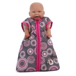 Bayer Chic 2000 Puppen Schlafsack Hot Pink Pearls