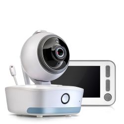 Reer BabyCam XL 330° Video Babyphone 4,3 TFT Monitor Nachtlicht Wiegenlied