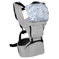 BabyGo Wombat Babytrage Bauch- / Rückentrage grey