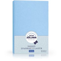 Julius Zöllner Spannbetttuch Jersey 70X140 / 60X120 Hellblau