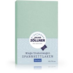 Julius Zöllner Spannbetttuch Jersey 90x40 Salbei