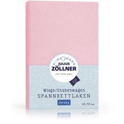 Julius Zöllner Spannbetttuch Jersey 90x40 Rosa