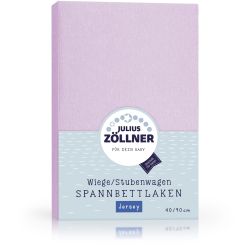 Julius Zöllner Spannbetttuch Jersey 90X40 Flieder