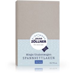 Julius Zöllner Spannbetttuch Jersey 90x40 Taupe