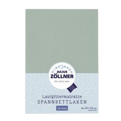 Julius Zöllner Spanntuch Laufgittermatratze Jersey salbei 68/90 + 95/95 cm