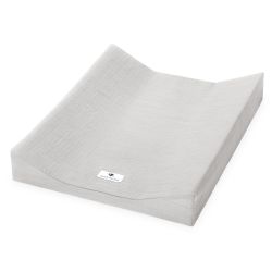 Julius Zöllner Überzug 2-Keilmulde Musselin 50x65 grau