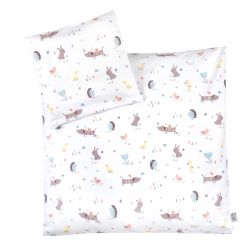 Julius Zöllner Jersey Bettwäsche 80x80 + 35x40 cm Crazy Animals