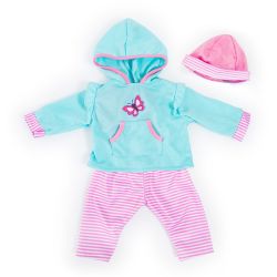 Bayer Design Kleider für Puppen 46cm türkis rosa Hose Jacke Schmetterling