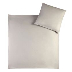 Julius Zöllner Bettwäsche 80x80 + 35x40 cm uni taupe