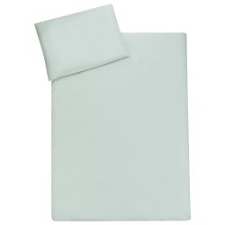 Julius Zöllner Bettwäsche 100x135 + 40x60 uni aqua mint