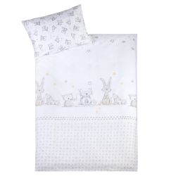 Julius Zöllner Bettwäsche 100x135 + 40x60 cm Häschen und Eule