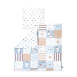 Julius Zöllner Bettwäsche 80/80+35/40 Patch blue