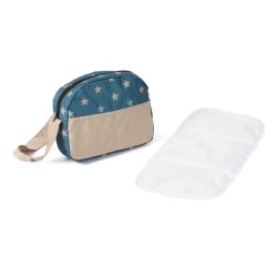 Bayer Chic 2000 Wickeltasche Sternchen türkis-beige