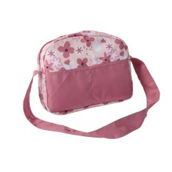 Bayer CHIC 2000 Puppen-Wickeltasche Flowers Blumen rosa altrosa